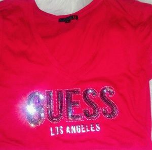 Guess red t-shirt